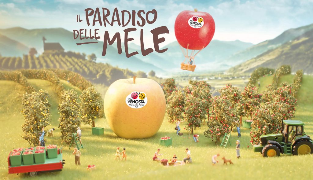Visual della campagna "Il paradiso delle mele"
